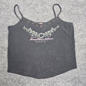 Vintage Iron Horse Saloon Shirt Women's Large Bike Week 2004 Black Tank top